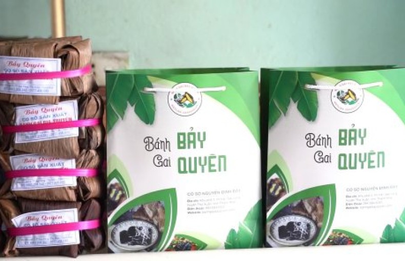 Sản phẩm OCOP 3 sao Bánh gai Bảy Quyên