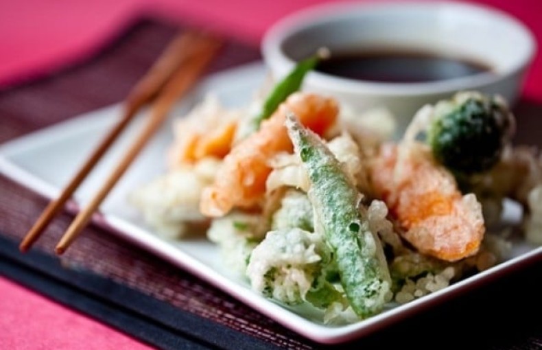 Tempura rau củ - món chay kiểu Nhật