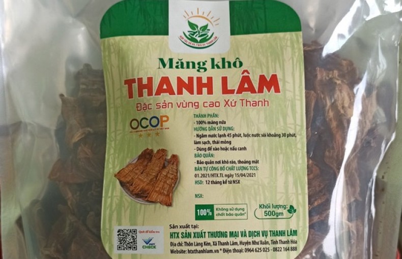 Măng khô Thanh Lâm - sản phẩm đặc trưng của đồng bào dân tộc xứ Thanh