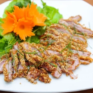 Trổ tài khéo tay đãi cả nhà thịt thỏ tẩm vừng rán ngon mê ly