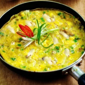 Đổi vị với món trứng chiên phô mai cho bữa sáng